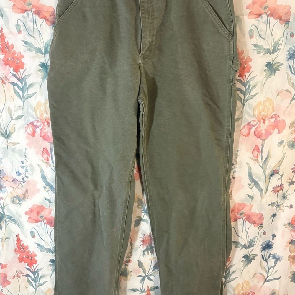 Carhartt Olive Green Work Chinos